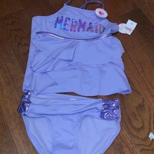 JUSTICE Purple NEW Tankini Suite, Size 12